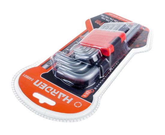 Набор имбусовых ключей HARDEN TORX, CRV, 9шт: T10,T15,T20,T25,T27,T30,T40,T45,T50 540601 – изображение 5