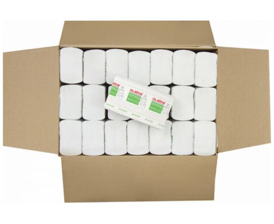 Бумажные полотенца LAIMA H2 ADVANCED 2-сл белые, КОМПЛЕКТ 21 пач, 24х21.6 см, 200 шт, Z-сложение 111337 – изображение 6