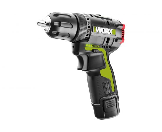 Аккумуляторная бесщеточная дрель-шуруповерт WORX Professional 12В, 30Нм, 2Ач х2, ЗУ 1.5 Ач, сумка WU130X 