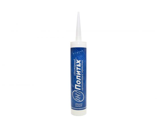 Санитарный герметик Политех силиконовый белый 280 мл 6507720 