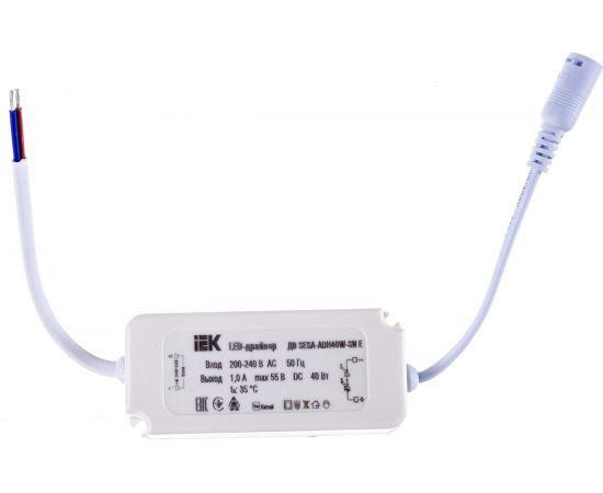 LED-драйвер IEK тип ДВ, SESA-ADH40W-SN Е, для LED светильников, 40вт LDVO0-40-0-E-K01 