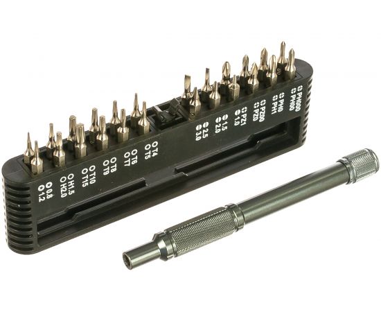 Набор отвертка с битами КВТ Мастер НБ-25 мини 79773 