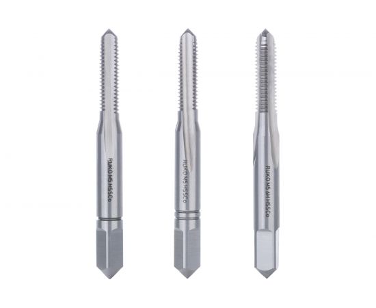 Набор метчиков Ruko из 3-х шт. М 5 Шаг 0.8 мм HSSE-Co5 230050E 