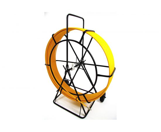 Протяжка для кабеля мини OlmiOn УЗК d=11 мм L=150 м на тележке, желтый СП-Т1-11/150 – изображение 2