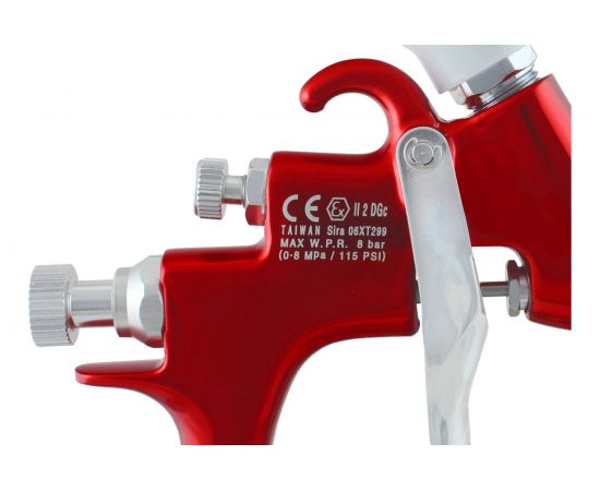 Окрасочный пистолет с верхним пластиковым бачком RADEX Star SMV-4F-142G – изображение 3