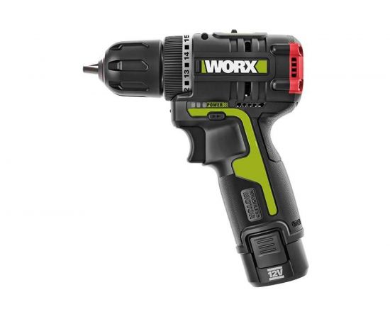 Аккумуляторная бесщеточная дрель-шуруповерт WORX Professional 12В, 30Нм, 2Ач х2, ЗУ 1.5 Ач, сумка WU130X – изображение 3