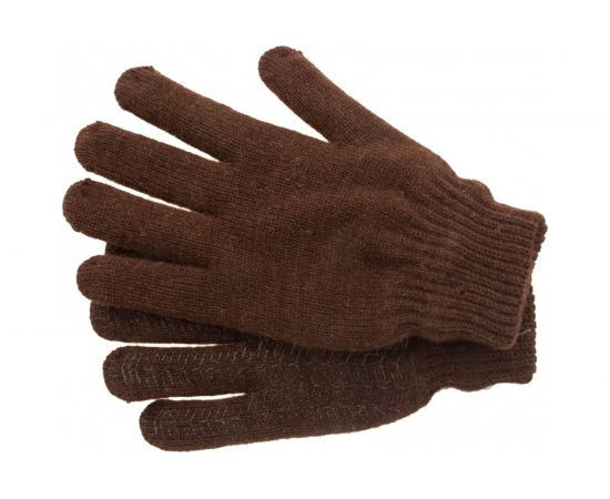 Трикотажные двойные перчатки Сибртех верблюжья и овечья шерсть, ПВХ покрытие 68635 – изображение 4