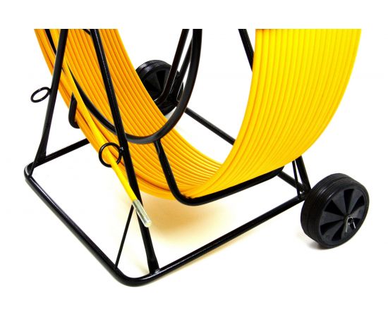 Протяжка для кабеля мини OlmiOn УЗК d=11 мм L=150 м на тележке, желтый СП-Т1-11/150 – изображение 4