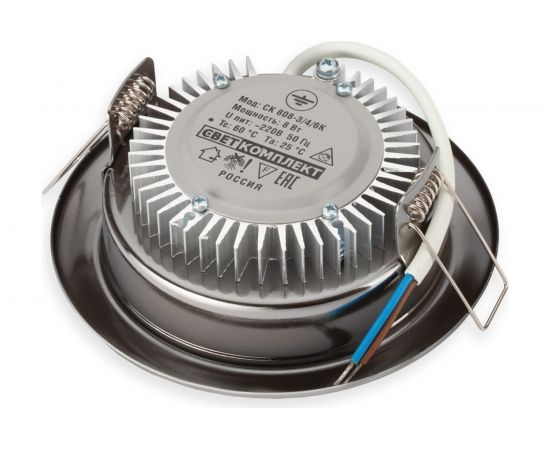 Точечный светильник Светкомплект LED 3 4 6K 550Lm 8Вт 220В переключение хром CK80-8-3 4 6K.S – изображение 5