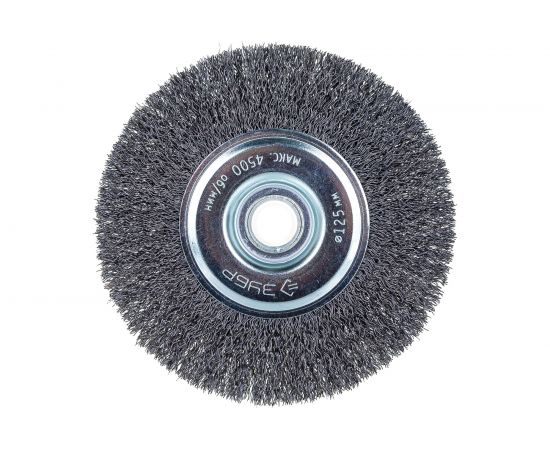 Щетка дисковая для точильно-шлифовального станка (0,3 мм, 125х12,7 мм) ЗУБР 35185-125_z02 – изображение 5