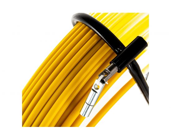 Протяжка для кабеля мини OlmiOn УЗК d=11 мм L=150 м на тележке, желтый СП-Т1-11/150 – изображение 5