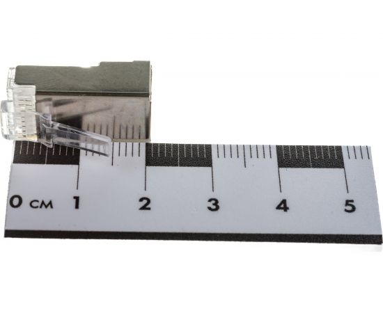 Вилка Cablexpert RJ-45 8P8C PLUG5SP универсальная кат.5e экранирован контакты 30 мкр 100 шт. PLUG5SP – изображение 6