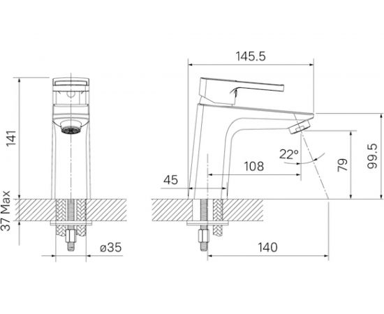 Смеситель для умывальника IDDIS Bild BILSB00i01 – изображение 7