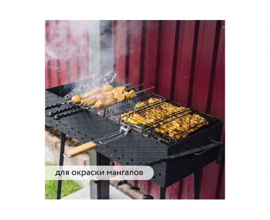 Термостойкая эмаль Elcon Max Therm черная, 500 градусов, 0,4 кг 00-00002907 – изображение 8