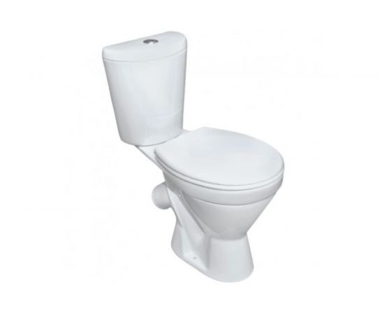 Унитаз-компакт Rosa Элегант, косой выпуск, 1-режим, сиденье полипропилен, Киров 433049 