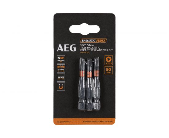Биты ударные AAK503TX25 (3 шт; TX25; 50 мм) AEG 4932479188 