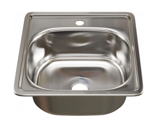 Врезная мойка mixline 38х38х15 см, 0.6, выпуск 1 1/2, с гофросифоном 531266 