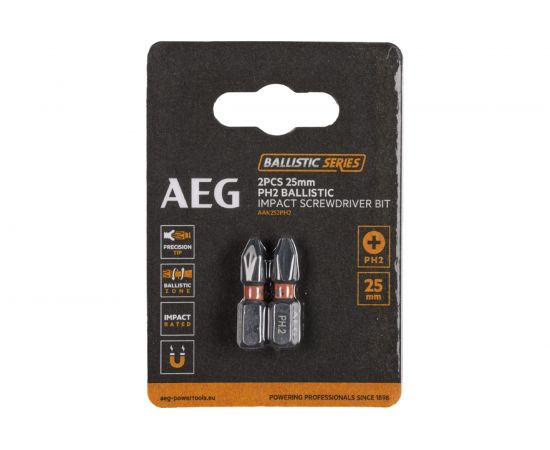 Биты ударные AAK252PH2 (2 шт; PH2; 25 мм) AEG 4932479164 
