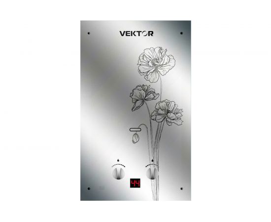 Газовый водонагреватель BaltGaz VEKTOR 10 G черный цветок 