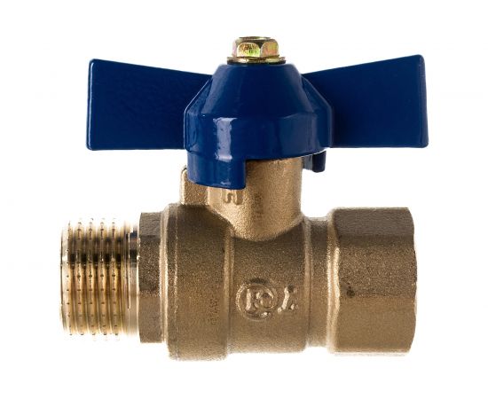 Шаровой кран ZOX 1/2 вн/нар., бабочка 519279 