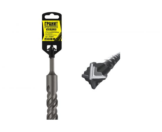 Бур Quadro-X (32.0х600/550 мм; SDS-plus) ГРАНИТ 432600 