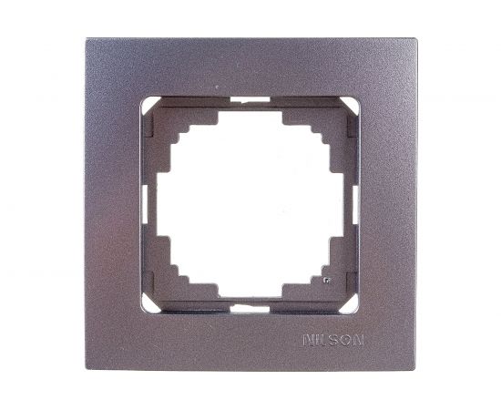 Рамка NILSON одноместная антрацит Touran metallic 24160091 