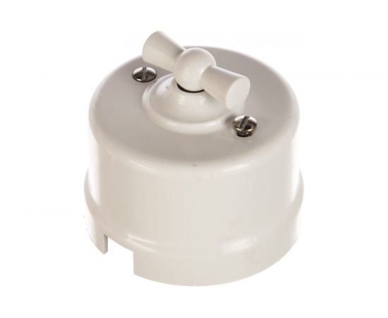 Проходной выключатель Electraline на одно положение, белый В1-201-21 