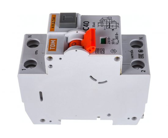 Автоматический выключатель дифференциального тока TDM АВДТ 64 C40 30мА SQ0205-0010 – изображение 2