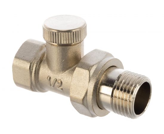 Настроечный клапан для радиатора LAMMIN прямой, 1/2"" LM21047000015 – изображение 2