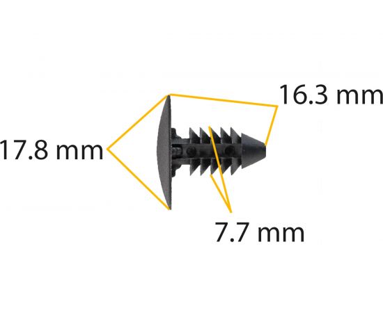 Автокрепеж для AMC/Chrysler/Daewoo/Dodge/Ford/GM/Opel 10 шт 4004569, 3691590, 94530527, 6270163 КрепАвто 0218 – изображение 2