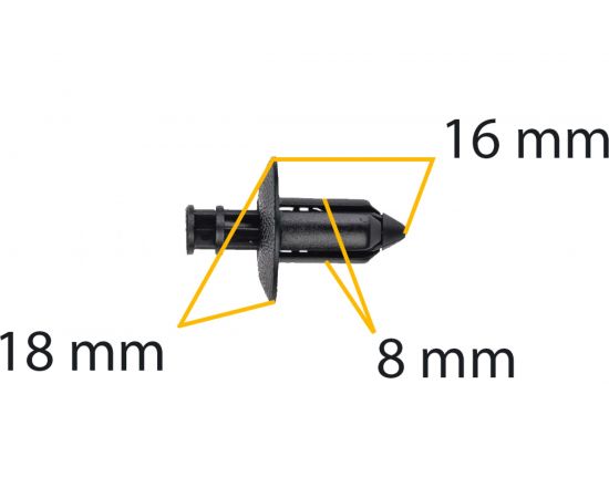 Автокрепеж для Honda/Hyundai/Kia/Mitsubishi/Toyota 10 шт 91505SL0003 КрепАвто 0259 – изображение 2