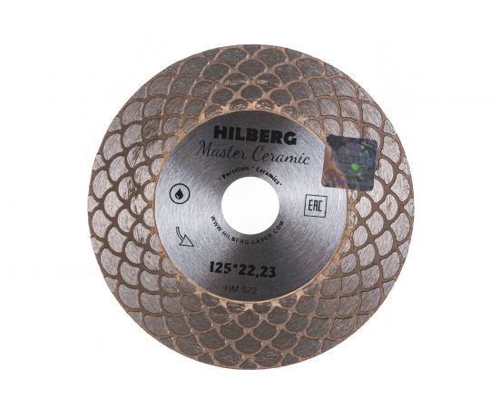 Диск алмазный отрезной Master Ceramic (125х22.23 мм) Hilberg HM522 – изображение 2