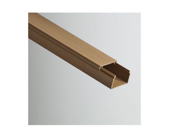 Кабель-канал Ruvinil, 20х10 L2000, пластик, дуб темный, основа РКК-20х10-08М – изображение 2