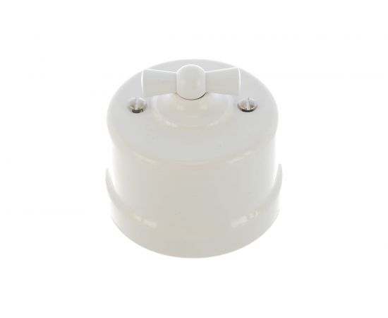 Проходной выключатель Electraline на одно положение, белый В1-201-21 – изображение 3