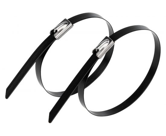 Стальной хомут с полимерным покрытием REXANT 400x4,6 50 шт 07-0428-5 – изображение 3