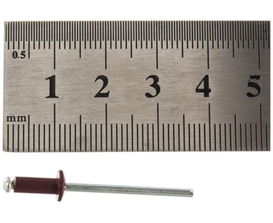 Заклёпки Профикреп RAL3005 красное вино пакет, 3,2х08 50 шт 114209 – изображение 3