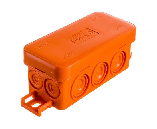 Огнестойкая коробка Экопласт JBL090 E110, о/п 90х42х40, 10 выходов, IP55, 2P, цвет оранжевый 43054HF – изображение 3