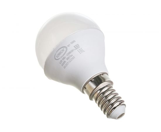 Светодиодная лампа IONICH Шар ILED-SMD2835-P45-10Вт-900Лм-230В-6500К-E14 1805 – изображение 3