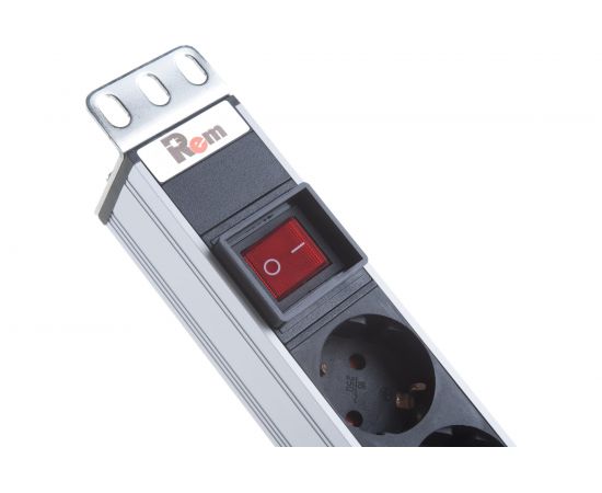 Блок розеток ЦМО Rem-10, без шнура, с выключателем, 8, Sсhuko R-10-8S-V-440-Z – изображение 3