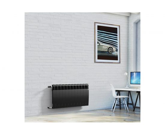 Радиатор Royal Thermo BILINER 500/NoirSable - 4 секции, черный – изображение 4
