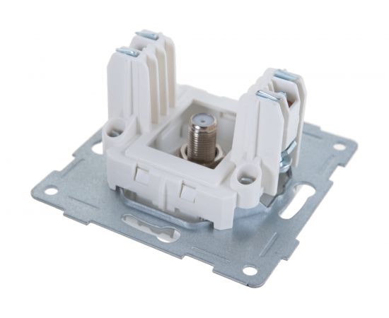 Антенная розетка GUSI ELECTRIC Ugra одинарной, СУ, белый С11А1-001 – изображение 4