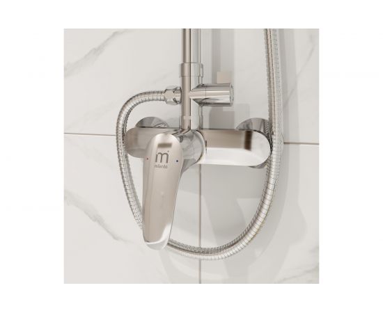 Смеситель для душа Milardo Simp с верхней лейкой SIMSB1FM89 – изображение 4