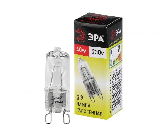 Лампа ЭРА, G9JCD40230VCL, галоген, капсула, 40Вт, нейтр, G9, C0027378 – изображение 4