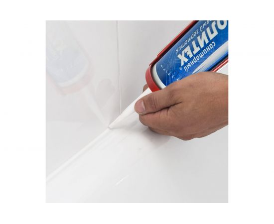 Санитарный герметик Политех силиконовый белый 280 мл 6507720 – изображение 5