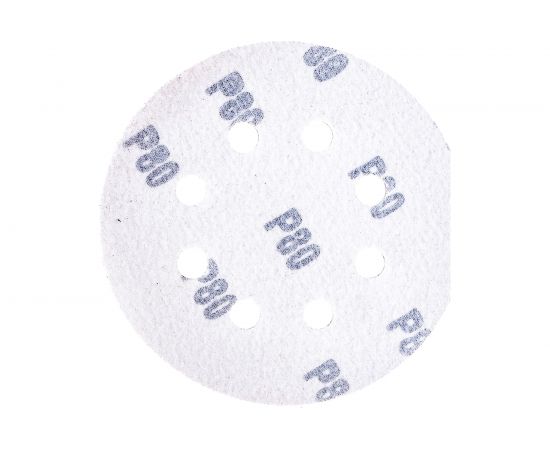 Круги шлифовальные 5 шт. (125 мм; Р80; 8 отверстий) FIT IT 39664 – изображение 5