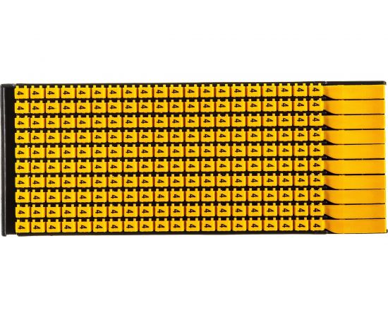 Маркер для кабеля сечением 0,5-1,5 мм DKC символ 4, 200шт MKF4S1 – изображение 8
