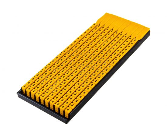 Маркер для кабеля сечением 0,5-1,5 мм DKC символ 4, 200шт MKF4S1 – изображение 9