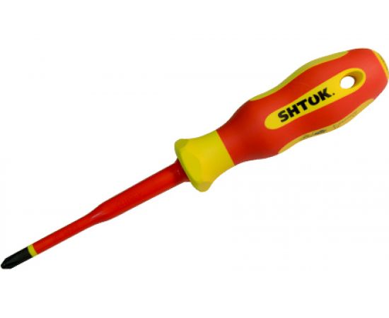 Диэлектрическая отвертка Ph2х100 мм SHTOK 09320 