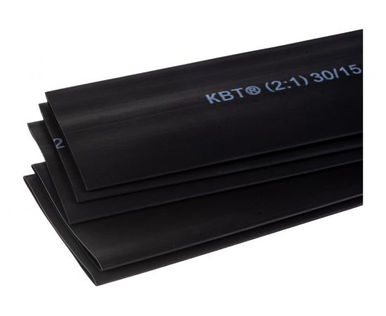 Трубка ТНТ КВТ 30 на 15 черная нарезка 1 м 84325 