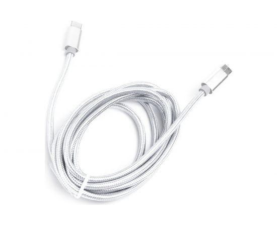 Шнур Atom Evolution USB Type-C 3.1 - USB Type-C 3.1, 1,8 м, штекер/штекер, серебряный, 31031 